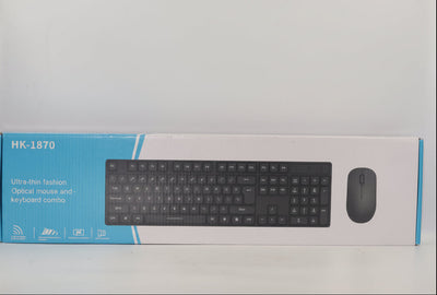 HK-1870 Ultra-thin Wireless Keyboard and Mouse Combo