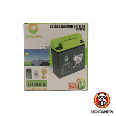 Solar Lead Acid Battery with USB