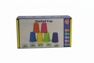 Stacked Cup Colour & Pattern Matching Game