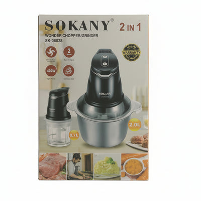Sokany 2-in-1 Wonder Chopper/Grinder