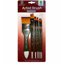 Artist Paint Brush Set - 6 Pieces