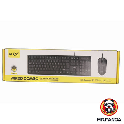 KLGO JP-1 Wired Keyboad and Mouse Combo