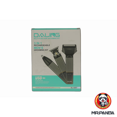 Daling DL-9267 3-in-1 Rechargeable Men’s Grooming Kit