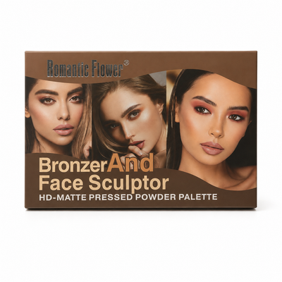 Romantic Flower Bronzer & Face Sculptor Matte Palette