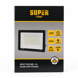 Super One 200W LED Floodlight 16000lm 6500K IP65