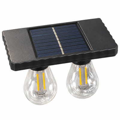 Solar Double Bulb Wall Light with Motion Sensor 2W | Mr Panda