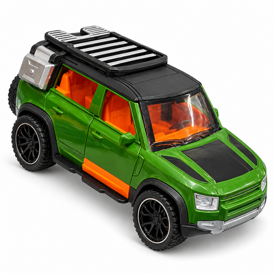 Green Off-Road Friction Toy SUV with Roof Rack | Mr Panda