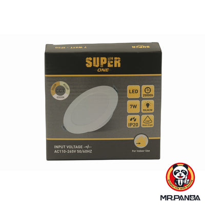 7W LED Slim Recessed Downlight Panel
