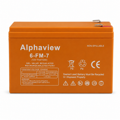 Alphaview 12V 7Ah Rechargeable Gel Battery