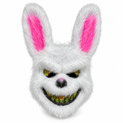 Scary White Rabbit Halloween Mask | Full-Face Costume Mask