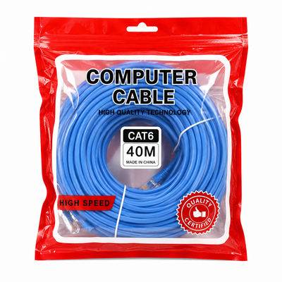 CAT6 Network Cable 40m Blue High-Speed Ethernet LAN Cable