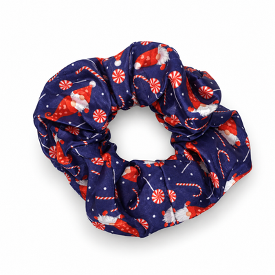 Navy Blue Christmas Hair Scrunchie | Mr Panda