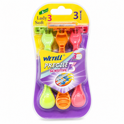 Wetell Precise Sensitive 3-Blade Ladies’ Razors – 6 Pack