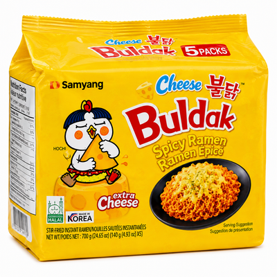Samyang Buldak Cheese Spicy Ramen 5 x 140g – 700g