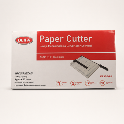 BEIFA A4 Paper Cutter – 12-Sheet Steel Guillotine