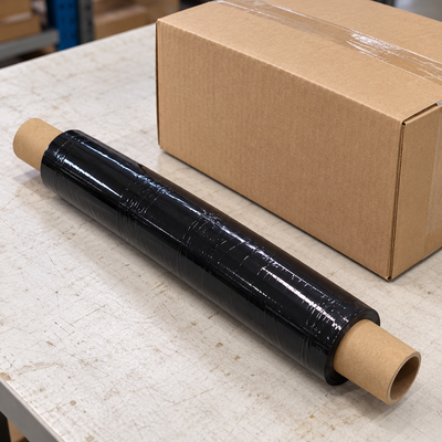 Black Pallet Stretch Wrap Roll