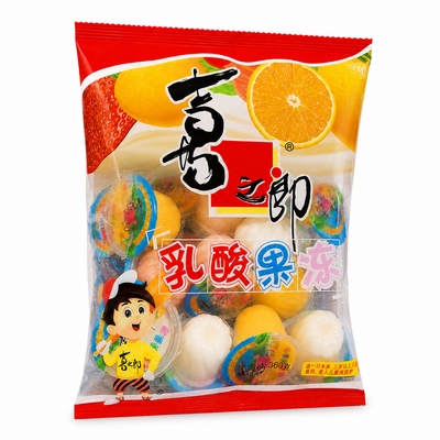 Hao Zhi Lang Assorted Fruit-Flavoured Lactic Acid Jelly – 360g