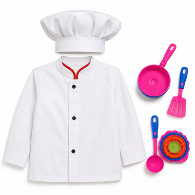 Happy Chef Kids’ Cosplay Costume Set