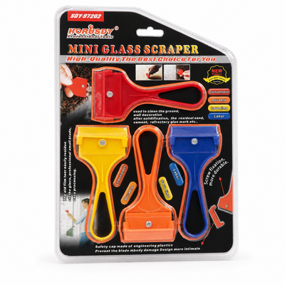 Horusdy SDY-97202 4-Piece Mini Glass Scraper Set