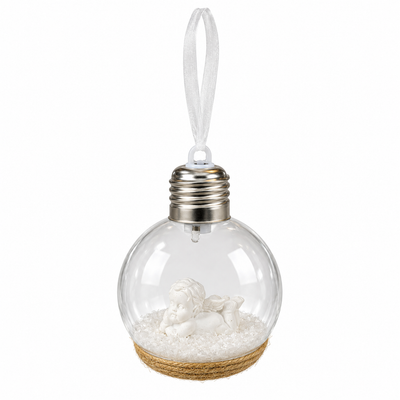 Christmas Angel Bulb Hanging Ornament | Mr Panda