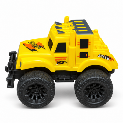 Yellow Friction-Powered Off-Road Toy Truck | Mr Panda