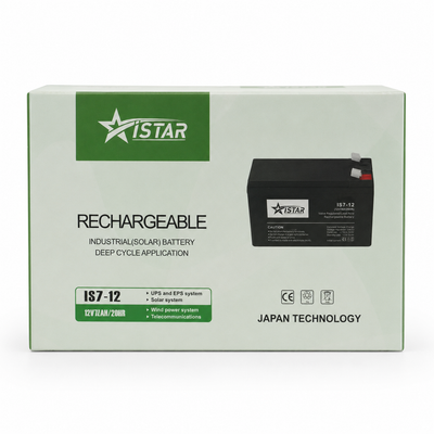 iSTAR IS7-12 12V 7Ah Rechargeable Deep Cycle Battery