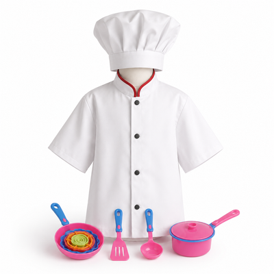 Happy Chef Kids’ Cosplay Costume Set