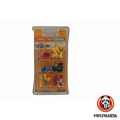 30-Piece Set Of Insulated Electrical Crimp Terminals
