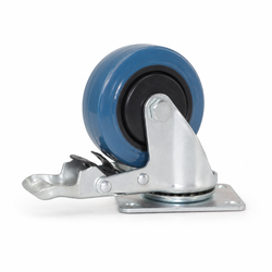 3-Inch Swivel Caster Wheel with Brake – Blue