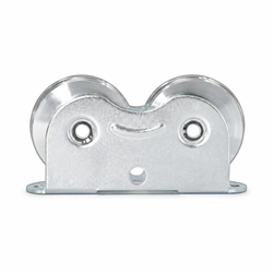80mm Double Gate Roller Wheel with Steel Bracket