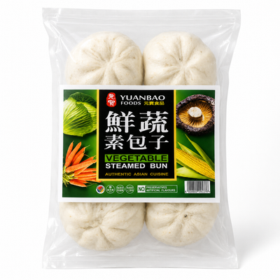 Yuanbao Foods Vegetable Steamed Buns | Frozen Asian Food