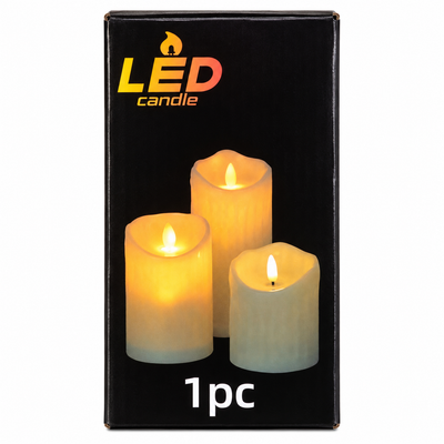 Flameless LED Candle with String Lights | Mr Panda