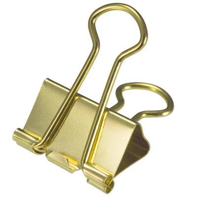Gold-Colored Binder Clips