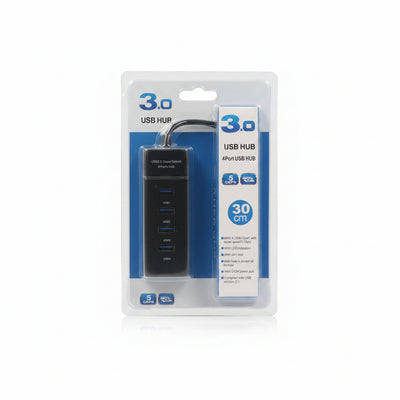 USB 3.0 High-Speed 4-Port Hub