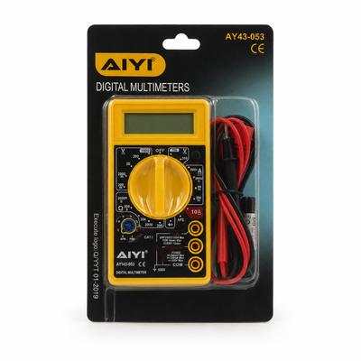 AIYI AY43-053 Digital Multimeter with Test Leads