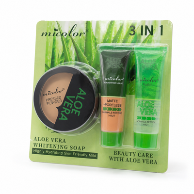 Aloe Vera 3-in-1 Beauty Makeup Set