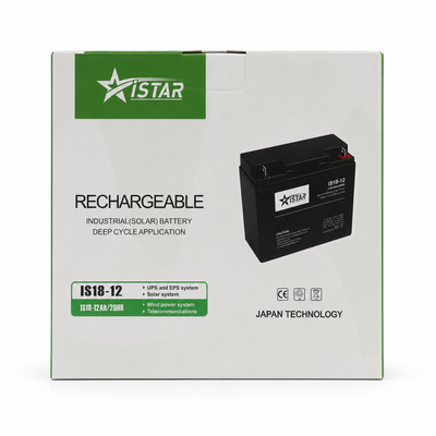 ISTAR IS18-12 12V 18Ah Deep-Cycle Solar Battery