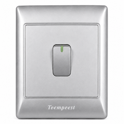 Tempest Single Rocker Wall Light Switch – Silver