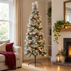 1.8m Snow-Frosted Artificial Christmas Tree | Mr Panda