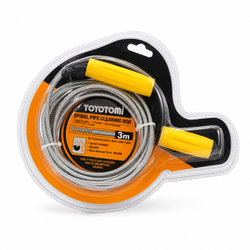 3m Spiral Drain Cleaning Rod with Rotating Handle