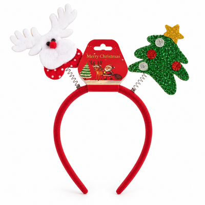 Christmas Reindeer & Tree Bopper Headband | Mr Panda