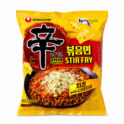 Nongshim Shin Ramyun Stir Fry with Cheese | MrPanda