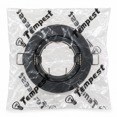 Tempest Round Bulkhead Light Fitting – Black