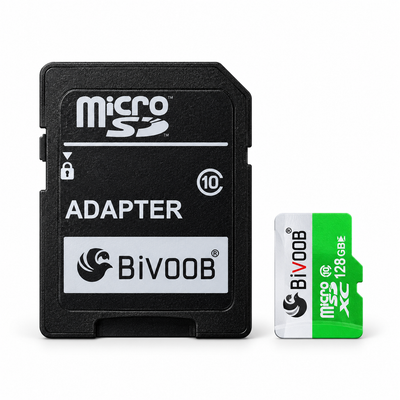BIVOOB 128GB MicroSD Card with SD Adapter | Mr Panda