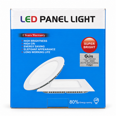 G-Lite 12W Square LED Panel Light 3000K – 170mm