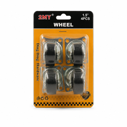 2MY 1.5-Inch Swivel Caster Wheels – 4-Piece Set
