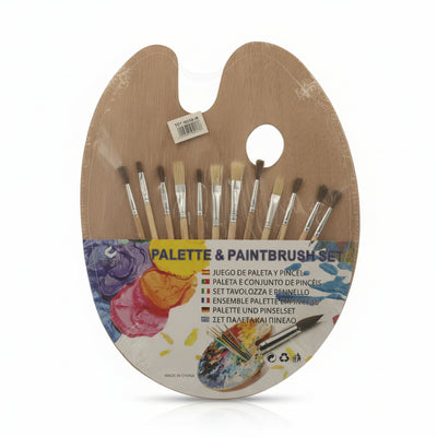 Palette & Paintbrush Set