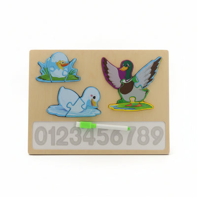 Wooden Educational Puzzle -  Life Cycle Of A Duck
