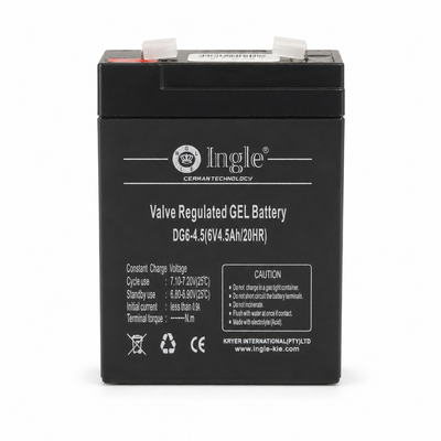 Ingle DG6-4.5 6V 4.5Ah Rechargeable GEL Battery