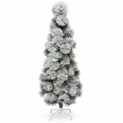 1.5m Snow-Flocked Christmas Tree with Stand | Mr Panda